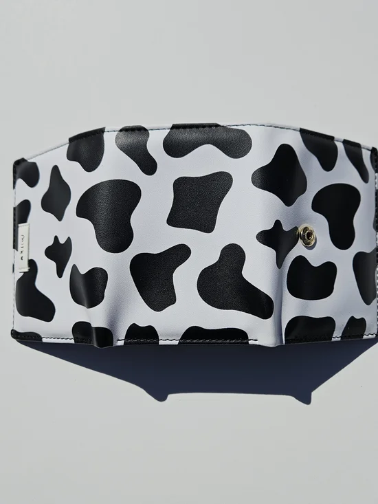 Milk Black & White Cow Print Trifold Wallet - Picture 8 of 8